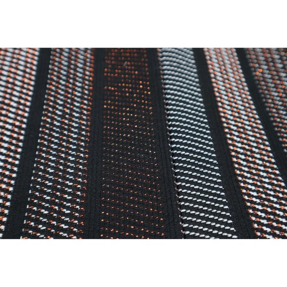 Chicos Open Front Long Striped Coat Rose Gold Glitter Copper Womens Size 4/6 - Picture 14 of 14